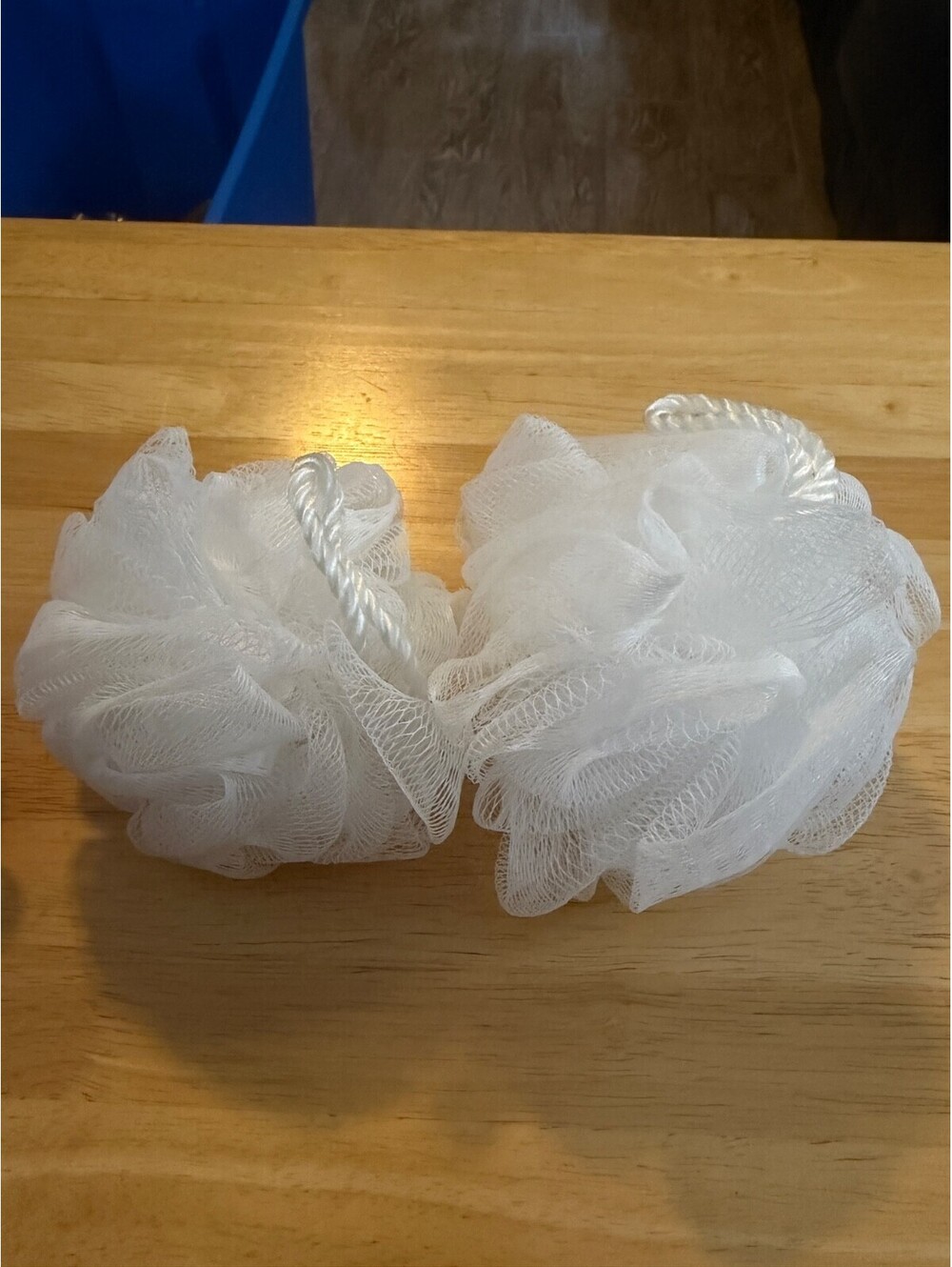 Set Of 2 White Loofahs